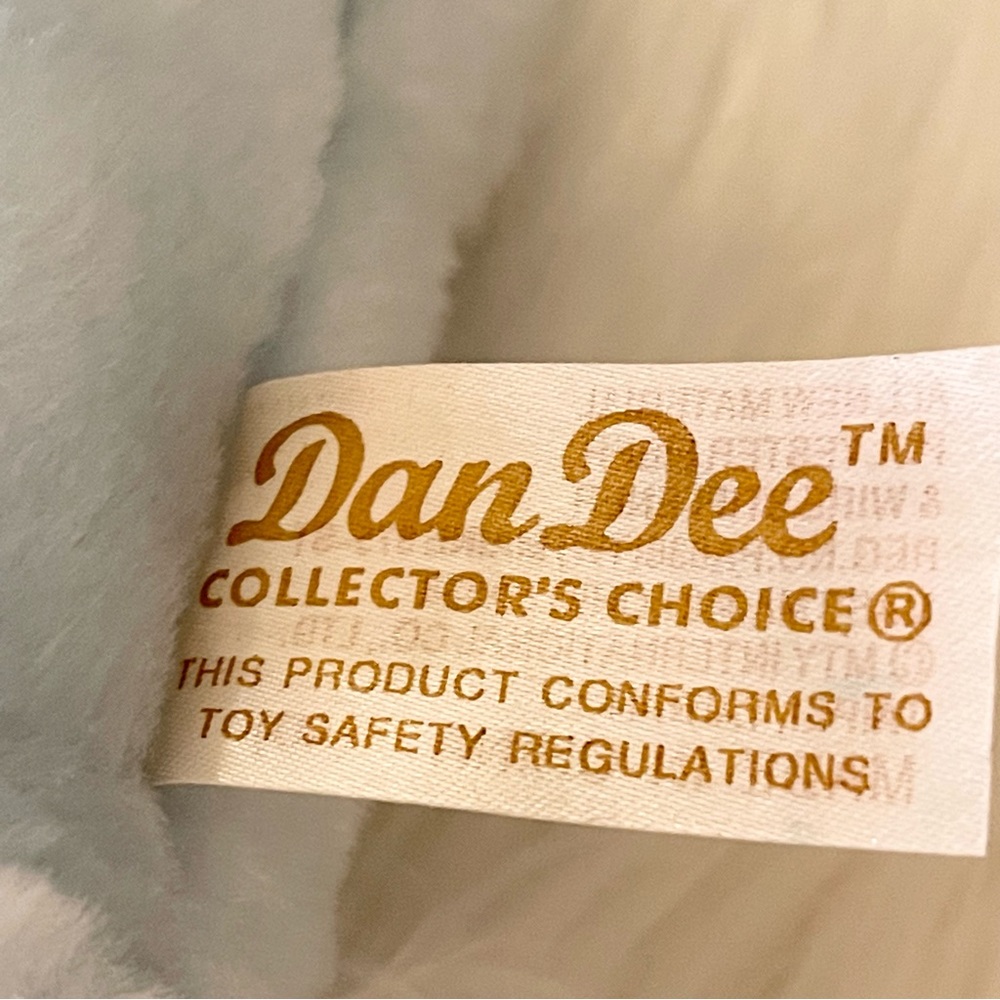 VTG Dan Dee Plush Light Blue Bunny Rabbit - Picture 5 of 6